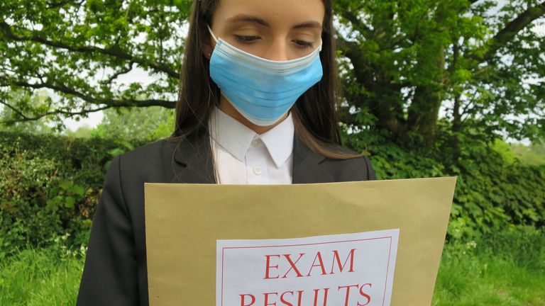 The exams themselves were cancelled because of the coronavirus epidemic