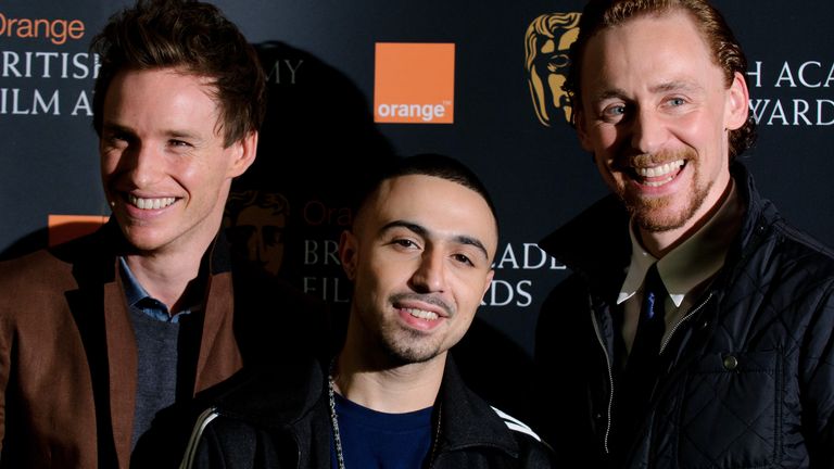 Eddie Redmayne, Adam Deacon and Tom Hiddleston attend the Orange Wednesdays Rising Star Award - Nominee Shortlist Announcement at BAFTA on January 11, 2012 in London