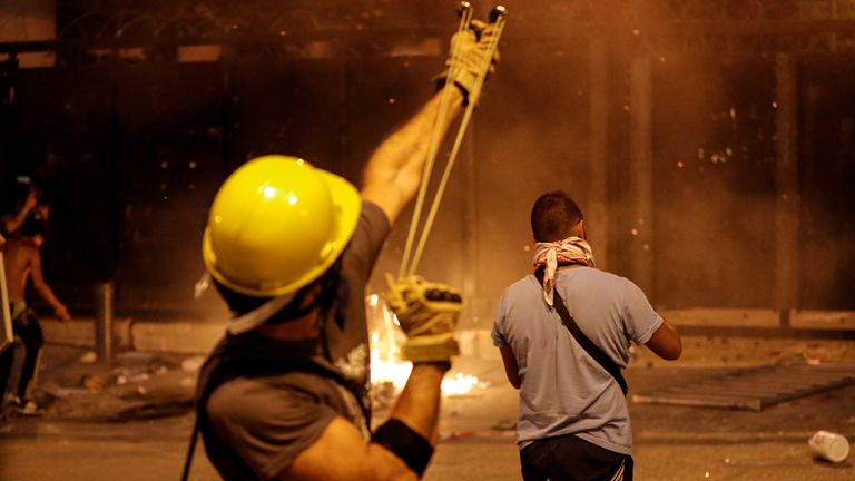 Protests are gripping Beirut after a devastating blast