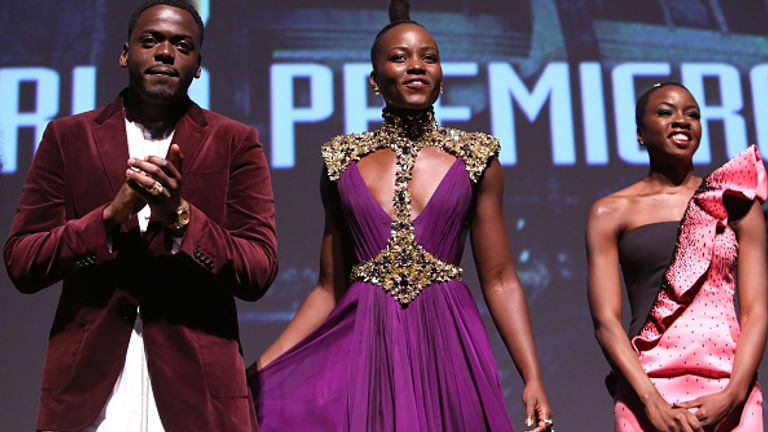 The film's majority black cast also included Daniel Kaluuya, Lupita Nyong'o and Danai Gurira 