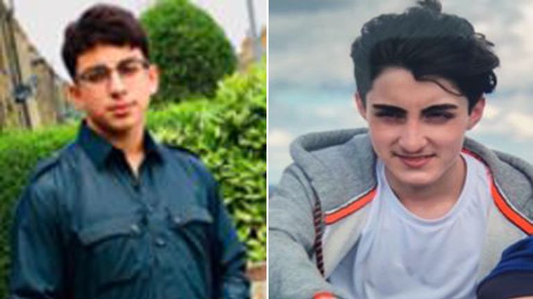 Brothers Muhammad Azhar Shabbir, 18, (L) and Ali Athar Shabbir, 16, are missing. Pic: Lancashire Police