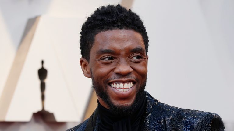 Chadwick Boseman at the Oscars in 2019