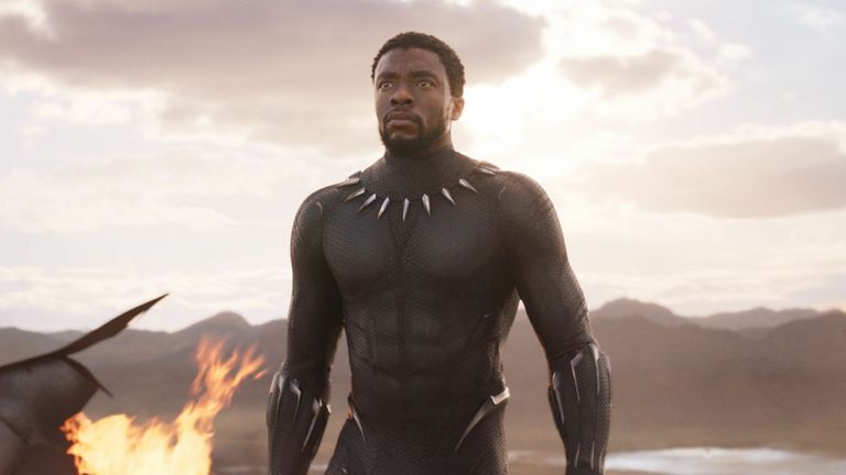Black Panther star Chadwick Boseman. Pic: Marvel/Disney/Kobal/Shutterstock