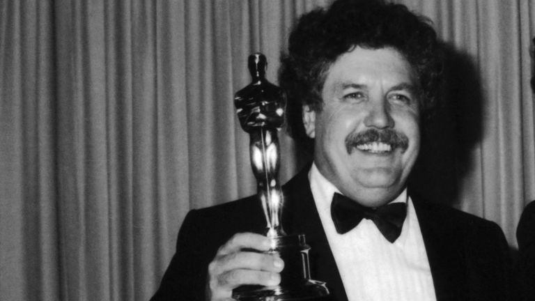 Colin Welland with his Oscar for best screenplay