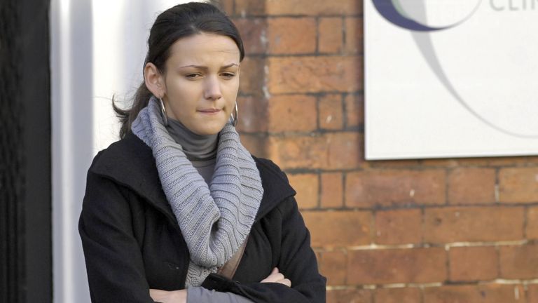 Tina McIntyre, played by Michelle Keegan, in Coronation Street

7 Feb 2008