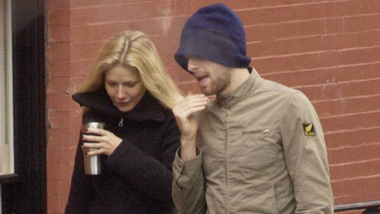 Gwyneth Paltrow and Chris Martin in February 2003