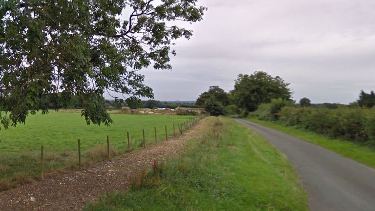 The shooting happened in MacCallum Road, in the rural Hampshire hamlet of Upper Enham. Pic: Google Maps