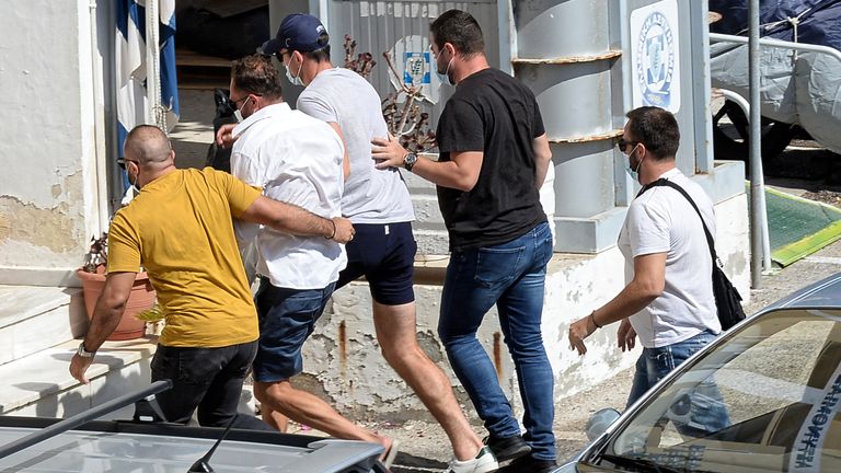 Harry Maguire (blue cap). Pic: Athena Pictures