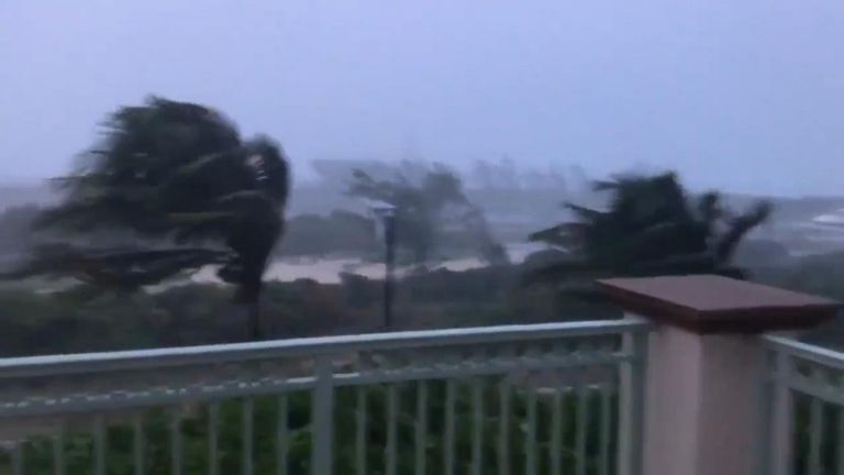 The hurricane has hammered the Bahamas