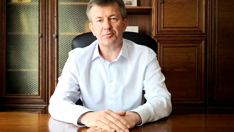 Igor Leshchenya used a video statement to support protesters