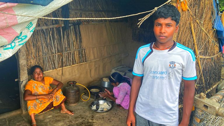 One pupil at the Satyendra Pal Shakya free school 