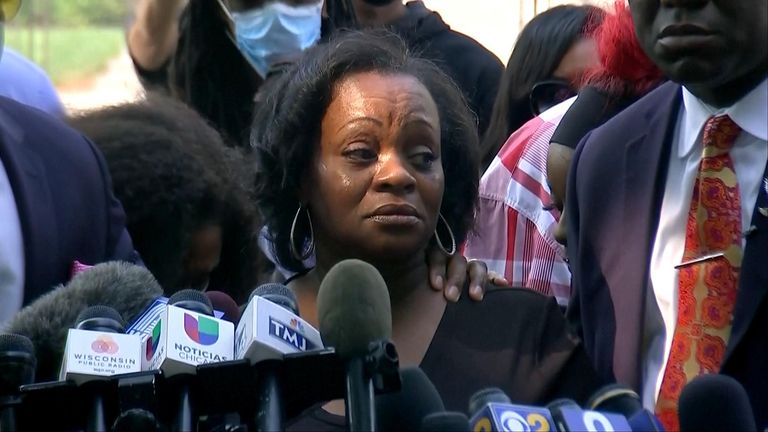 Julia Jackson, mother of Jacob Blake, gave a powerful speech calling for healing while condemning the recent violence