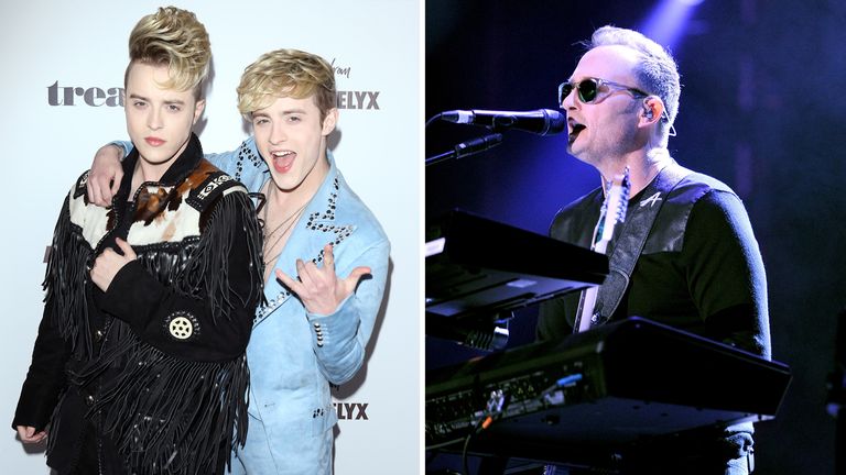 Jedward and Jim Corr got into a spat about face masks on Twitter