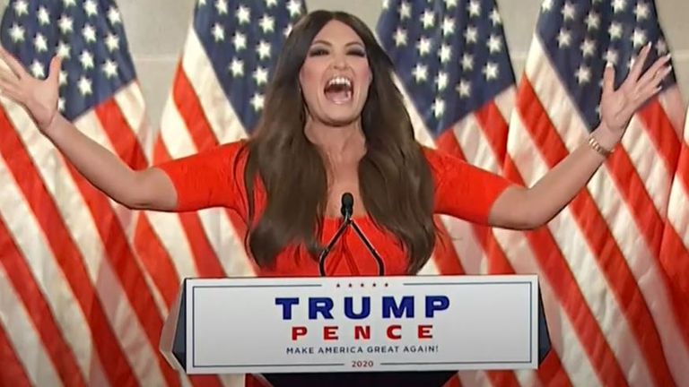 Kimberly Guilfoyle delivers very loud speech to republican convention