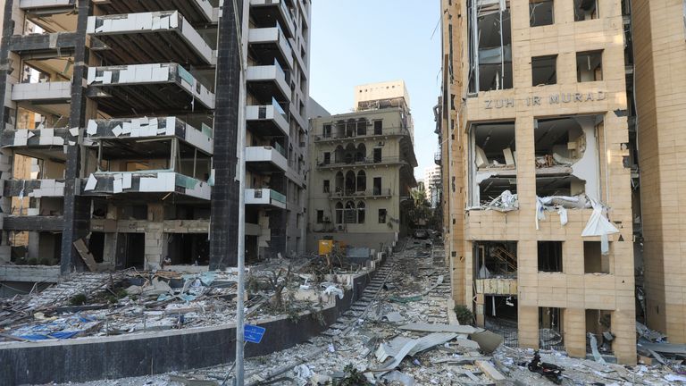 Beirut blast aftermath