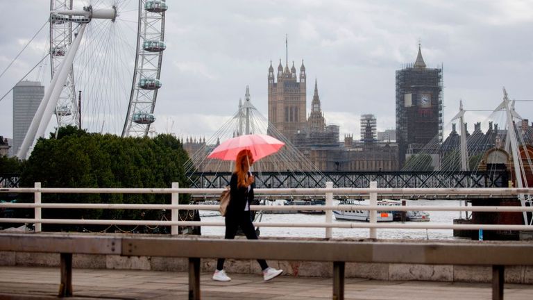 A quiet Waterloo Bridge in London