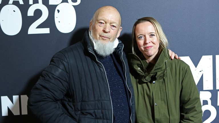 Michael Eavis and Emily Eavis attend The NME Awards 2020 at the O2 Academy Brixton on February 12, 2020 in London