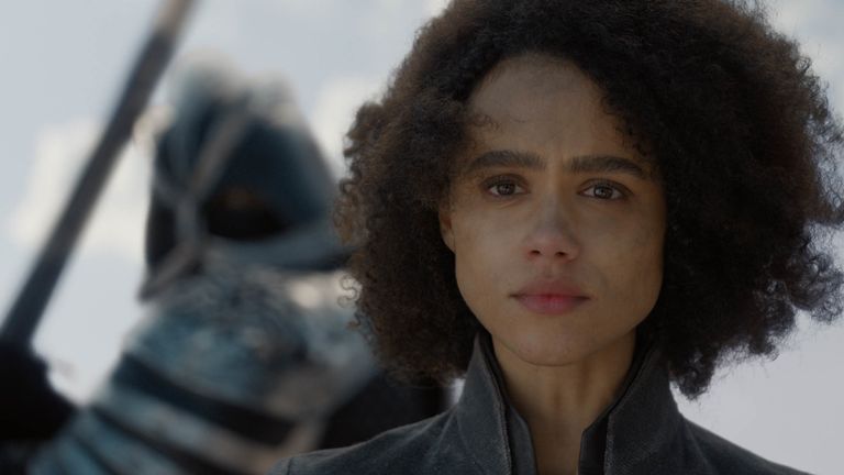 Nathalie Emmanuel as Missandei in Game Of Thrones. Pic: Sky/HBO