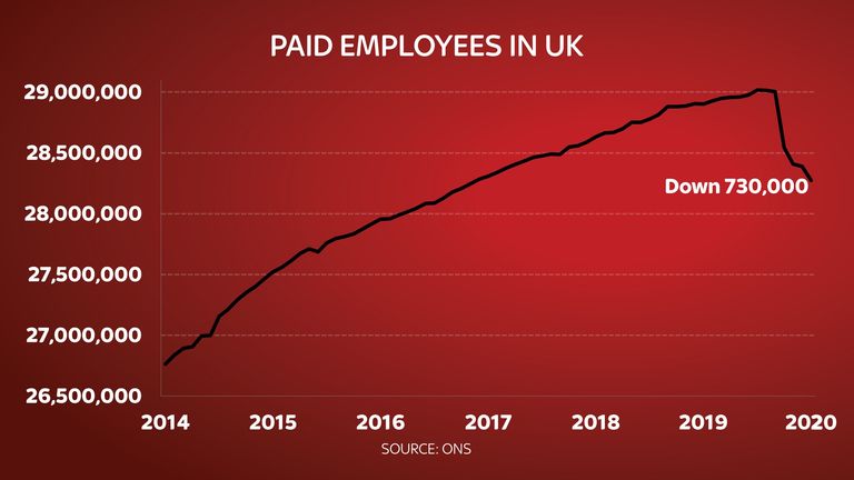 Payrolls to July 2020