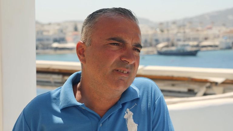 Peter Nazo, cameraman for MYKONOS TV LIVE