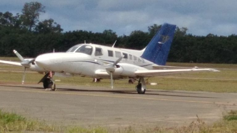 The Cessna model light aircraft crashed after leaving a remote runway in Papua New Guinea. Pic: Australian Federal Police
