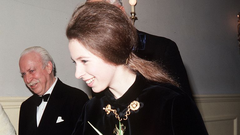 Princess Ann at the Royal Albert Hall in 1969