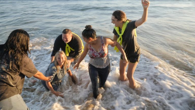 US group called Saturate OC has been holding religious revivals and baptisms on beaches along the coastline of Orange County in Southern California