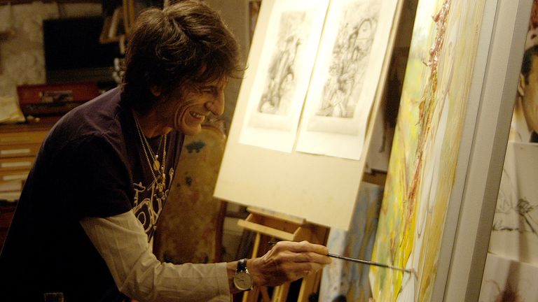 Ronnie Wood has created almost 20 paintings during lockdown