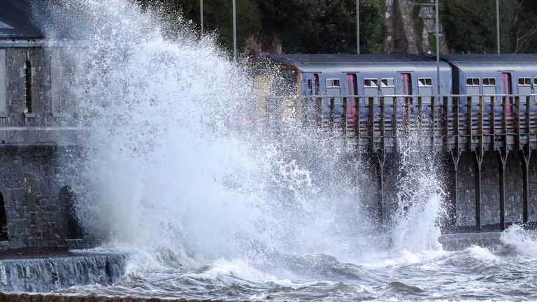 Storm Francis is set to hit the UK, just days after Storm Ellen brought similar conditions to areas like this one in Devon