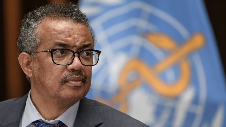 WHO director-general Tedros Adhanom Ghebreyesus