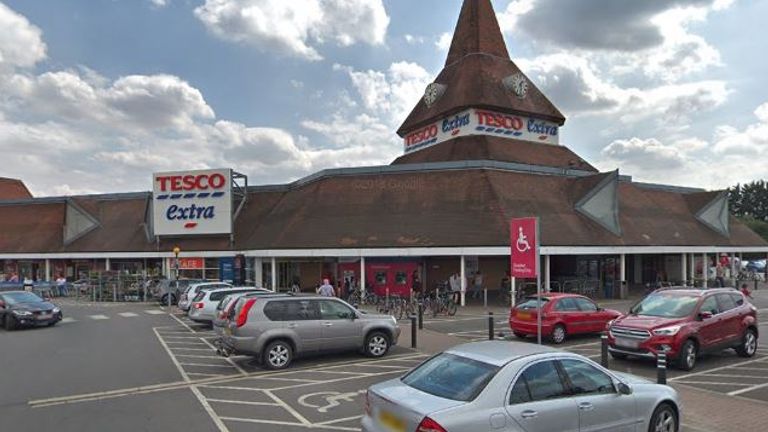 Employees at a Tesco Extra in Swindon have been infected with coronavirus. Pic: Google Street View