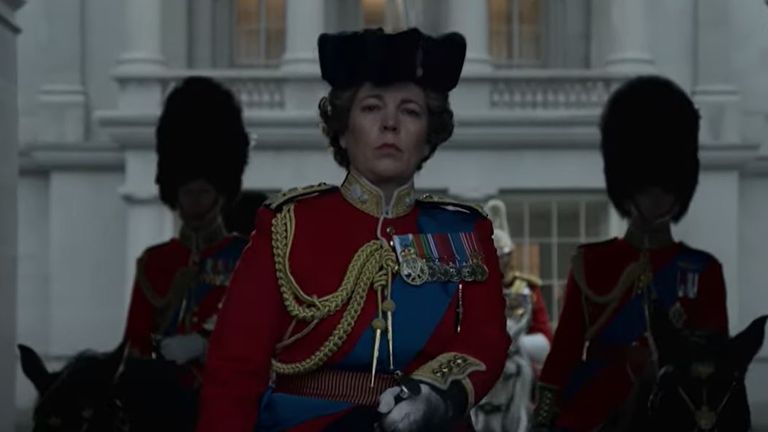 Olivia Colman as the Queen in trailer for season four of The Crown. Pic: Netflix