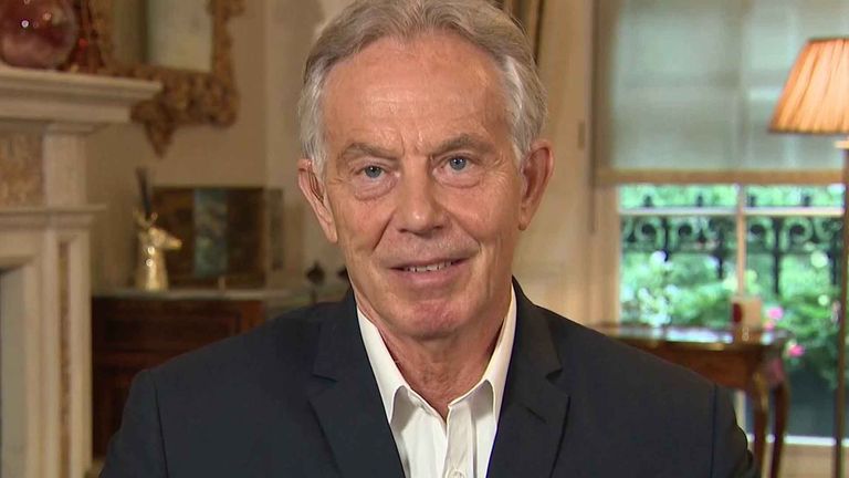 Tony Blair on Sky News.
