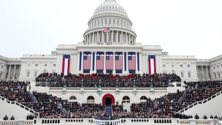 The US presidential inauguration of Barack Obama