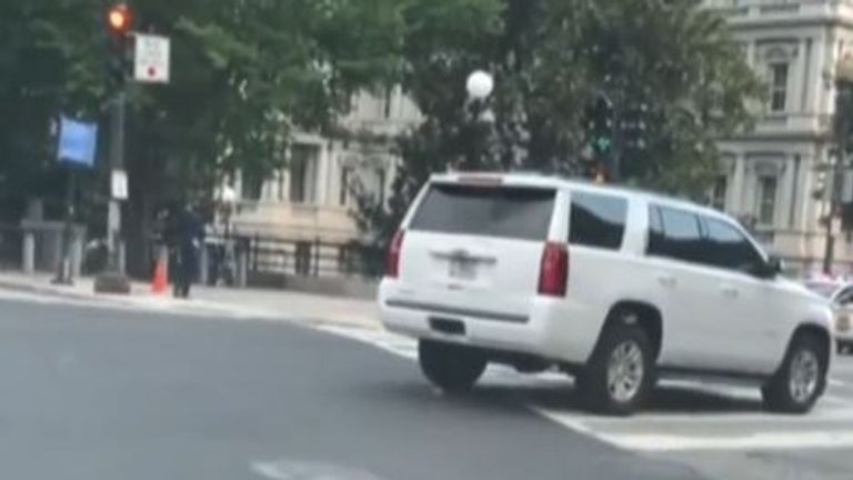 Scene of a shooting outside the White House
