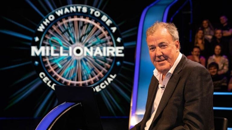 Jeremy Clarkson hosts Who Wants To Be A Millionaire? Pic: ITV