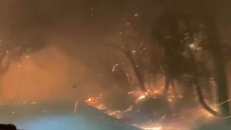 What it looks like inside a wildfire