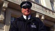 Matt Ratana, the police officer shot dead in Croydon, posing in his uniform