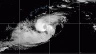 Hurricane Paulette was carrying top sustained winds of 75mph (120kph). Pic: National Hurricane Center/Twitter