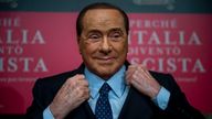 Silvio Berlusconi at a book launch in December