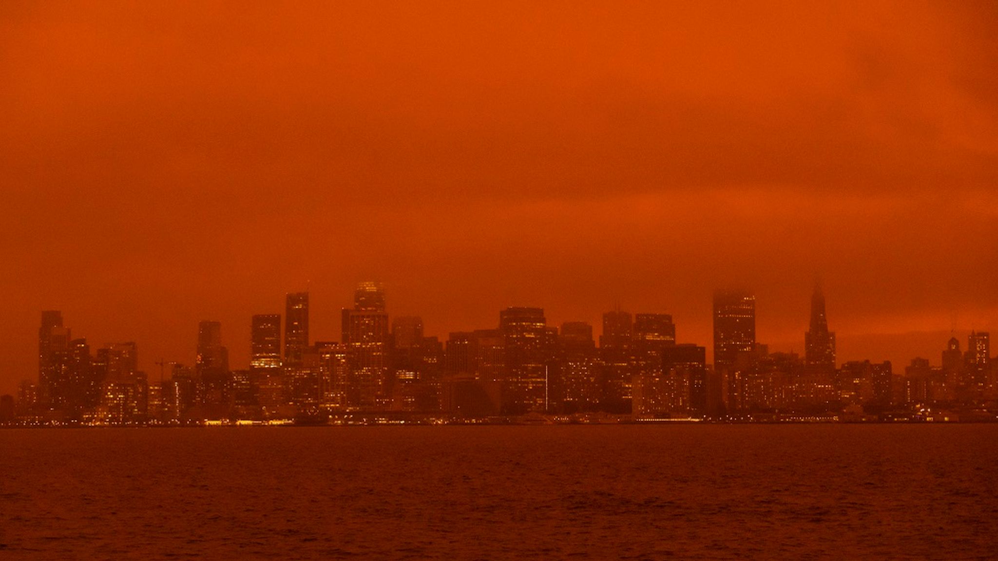 California Wildfires San Francisco Sky Turned Orange As Several Killed By Flames Across State 6758