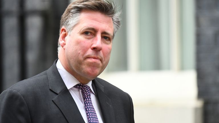 Sir Graham Brady, Chairman of the 1922 Committee of Tory backbenchers leaves 10 Downing Street, London.
