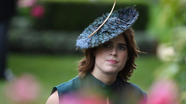 ASCOT, UNITED KINGDOM - JUNE 20: Princess Eugenie attends Ladies Day at Royal Ascot on June 20, 2019 in Ascot, England.  (Photo by Anwar Hussein / WireImage)