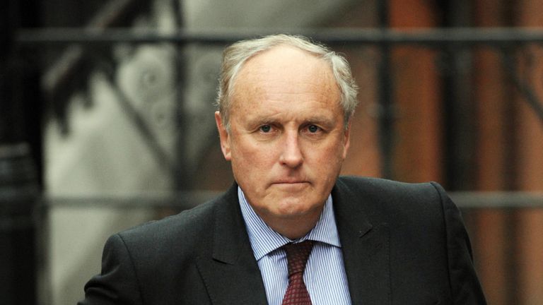 Daily Mail editor Paul Dacre arrives at the Leveson Inquiry into press standards at the High Court in London.