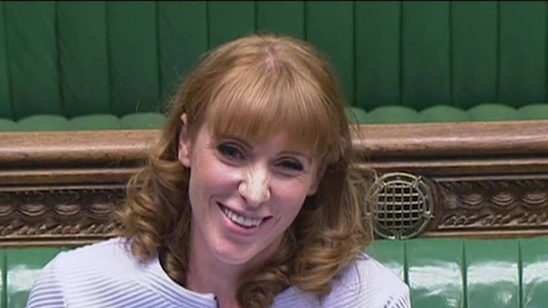 Pmqs Labour Deputy Leader Angela Rayner Faces Pm With Message From