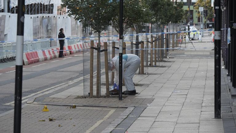 Officers were called to reports of a stabbing at around 12.30am on Sunday