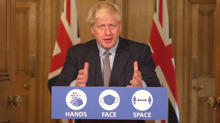 Boris Johnson press conference / downing street briefing 
