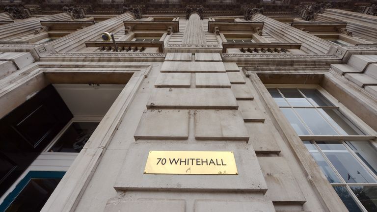 The headquarters of the Cabinet Office in Whitehall