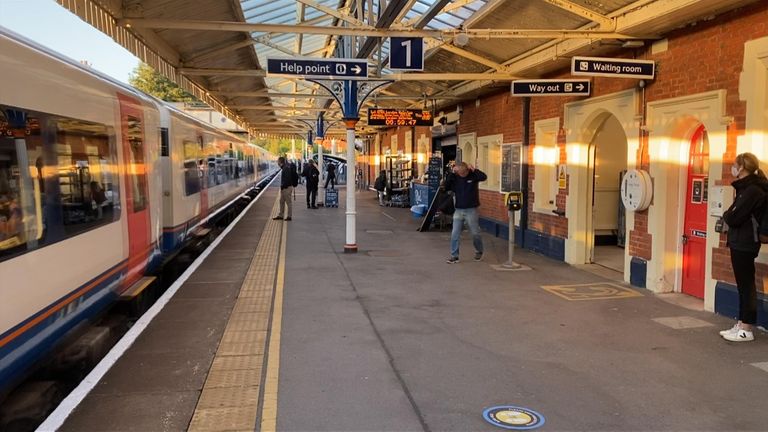 Train platforms remain far less busy than pre-lockdown