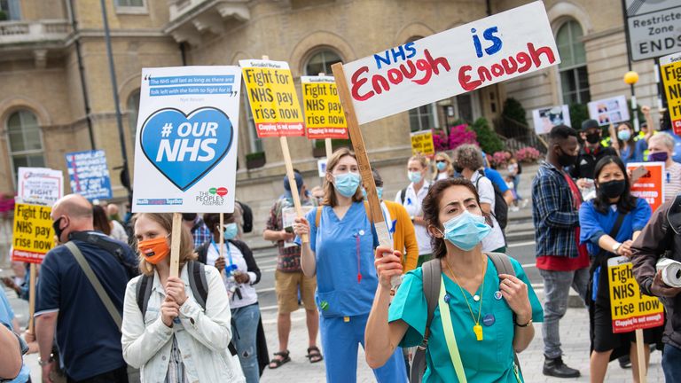 Placards read &#39;Blood on their hands&#39; and &#39;priceless but penniless&#39; 